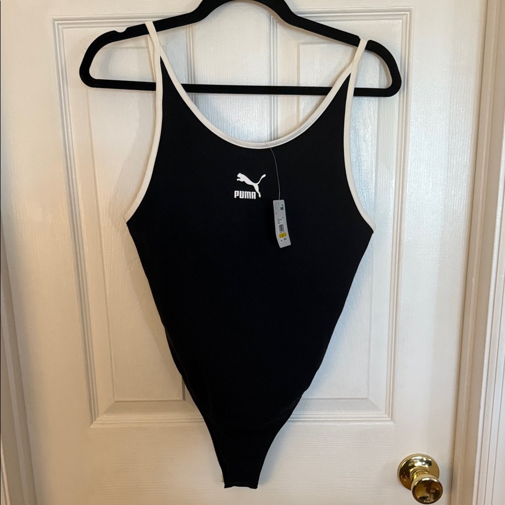 Puma Black and White Women’s Bodysuit